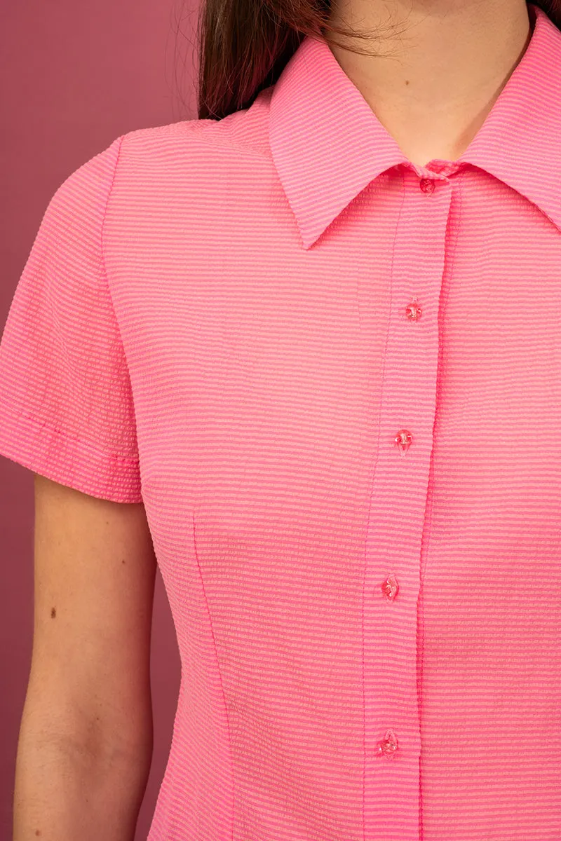 Evie Shirt - Barbie Pink